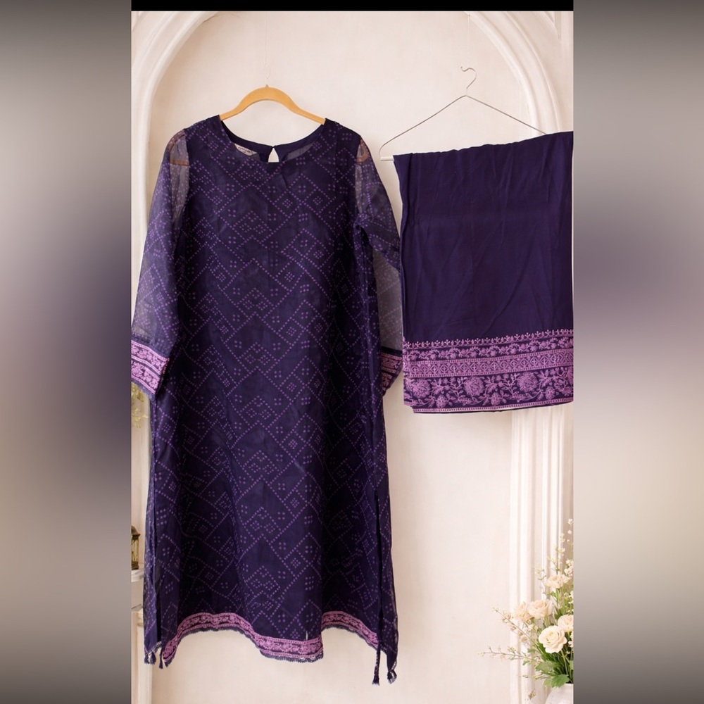 Sapphire branded designer kurta and bottom.